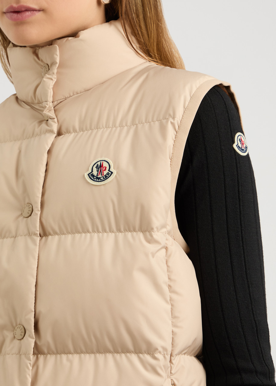 MONCLER Badia quilted shell gilet Harvey Nichols