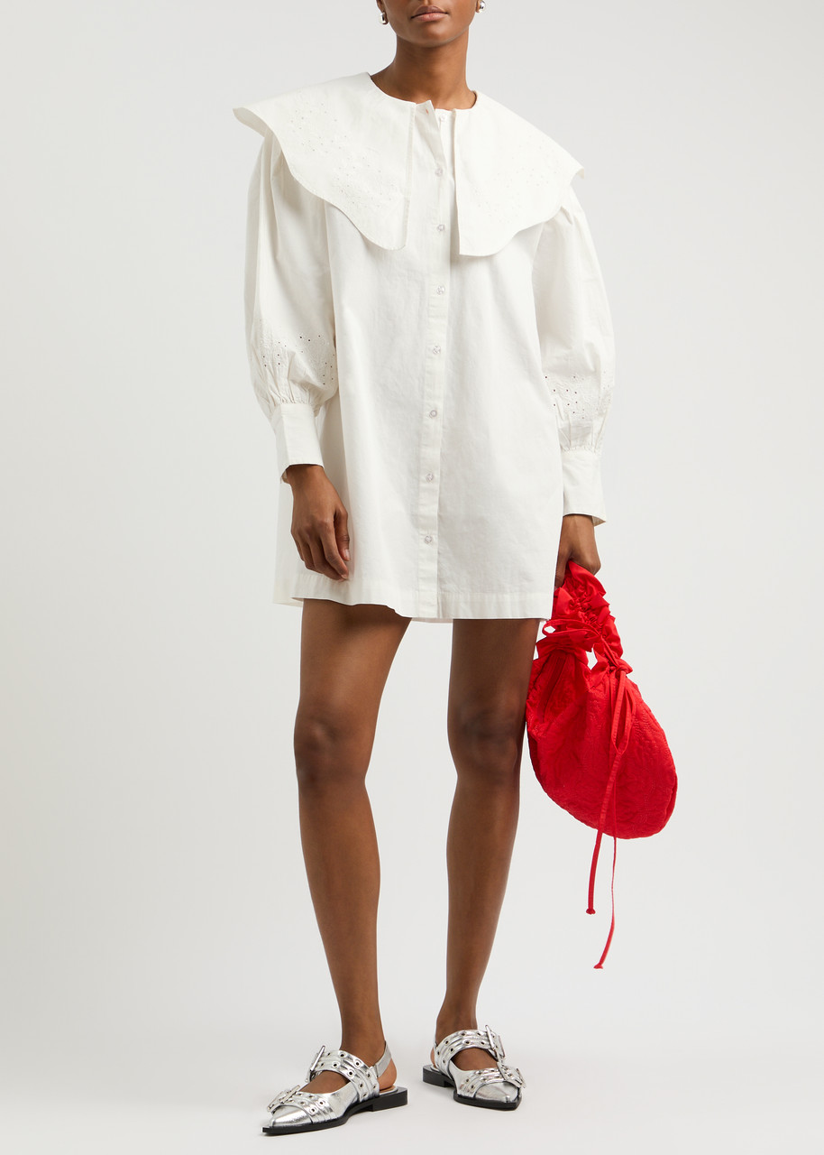 DAMSON MADDER Mimi broderie anglaise cotton mini dress | Harvey