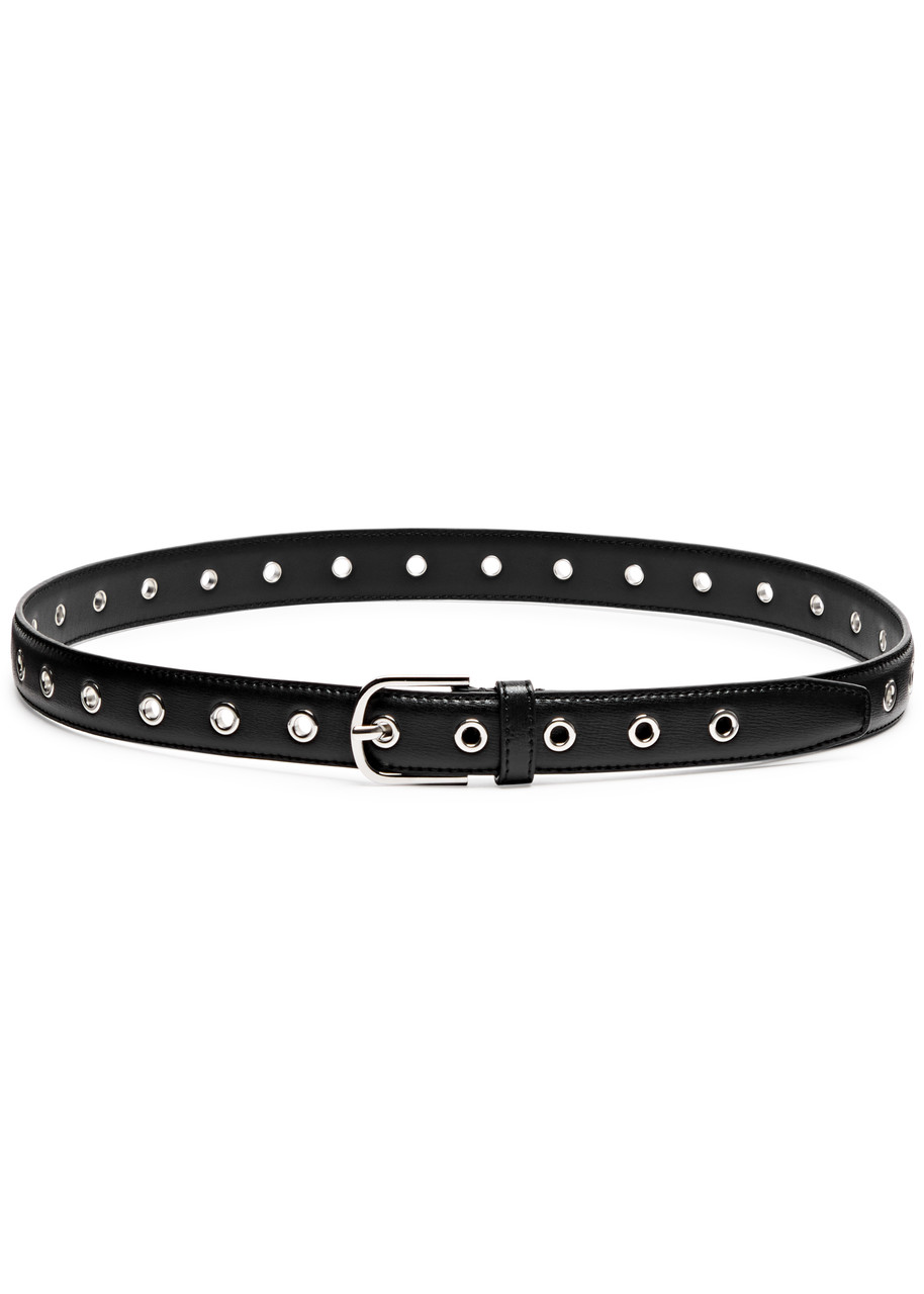 Eyelet Belt Black Holes Belt Double Eyelet Belt
