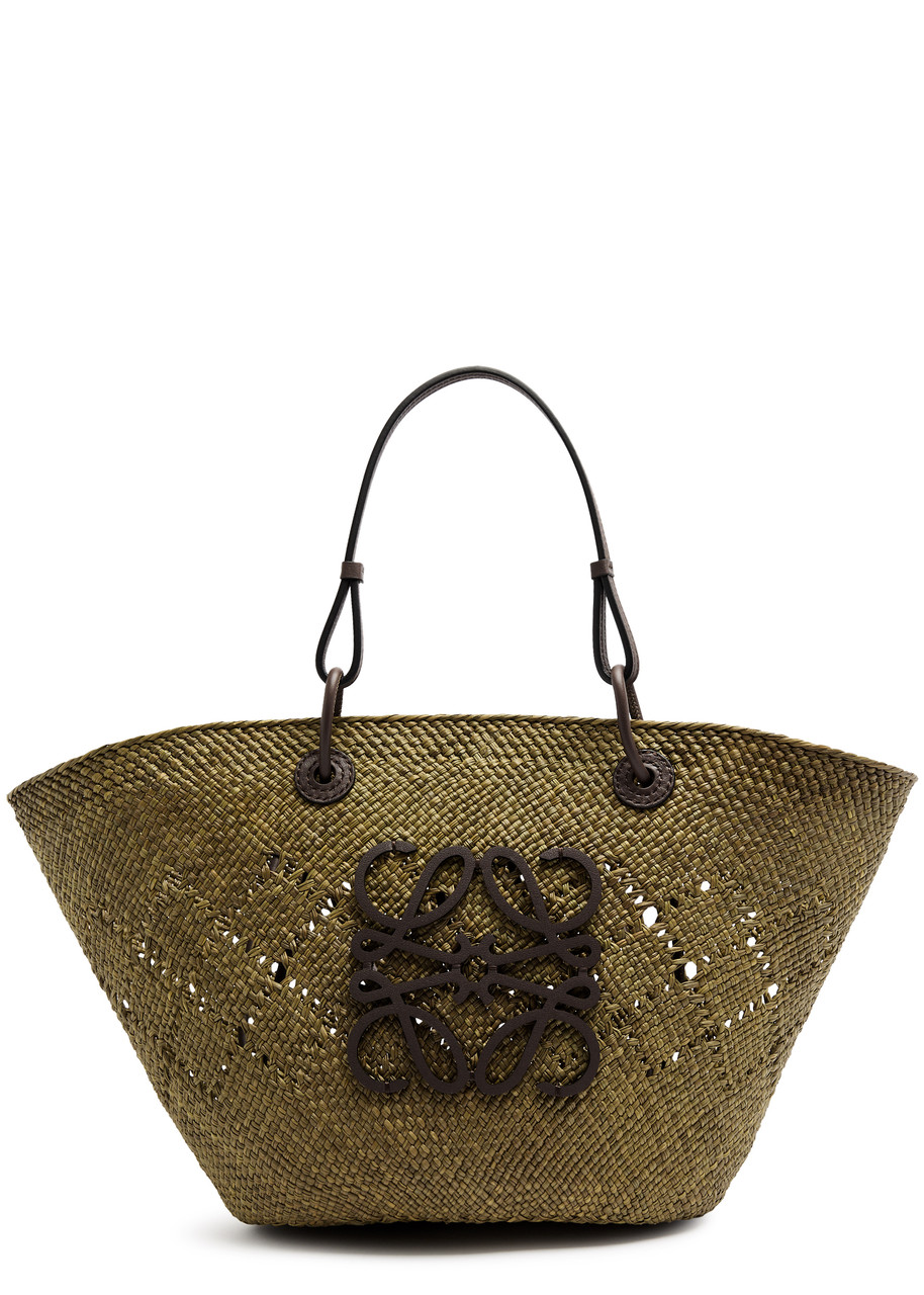 LOEWE X Paula's Ibiza Ajouré medium raffia basket bag | Harvey Nichols