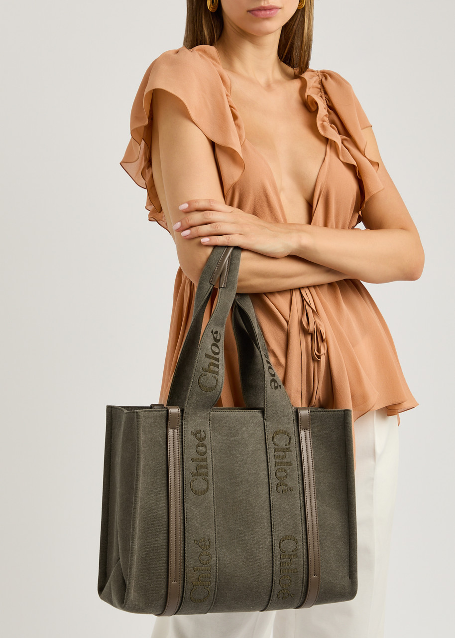 Chloe Tote Bag Black Friday Chloe Bags CHLOE Woody Medium Canvas
