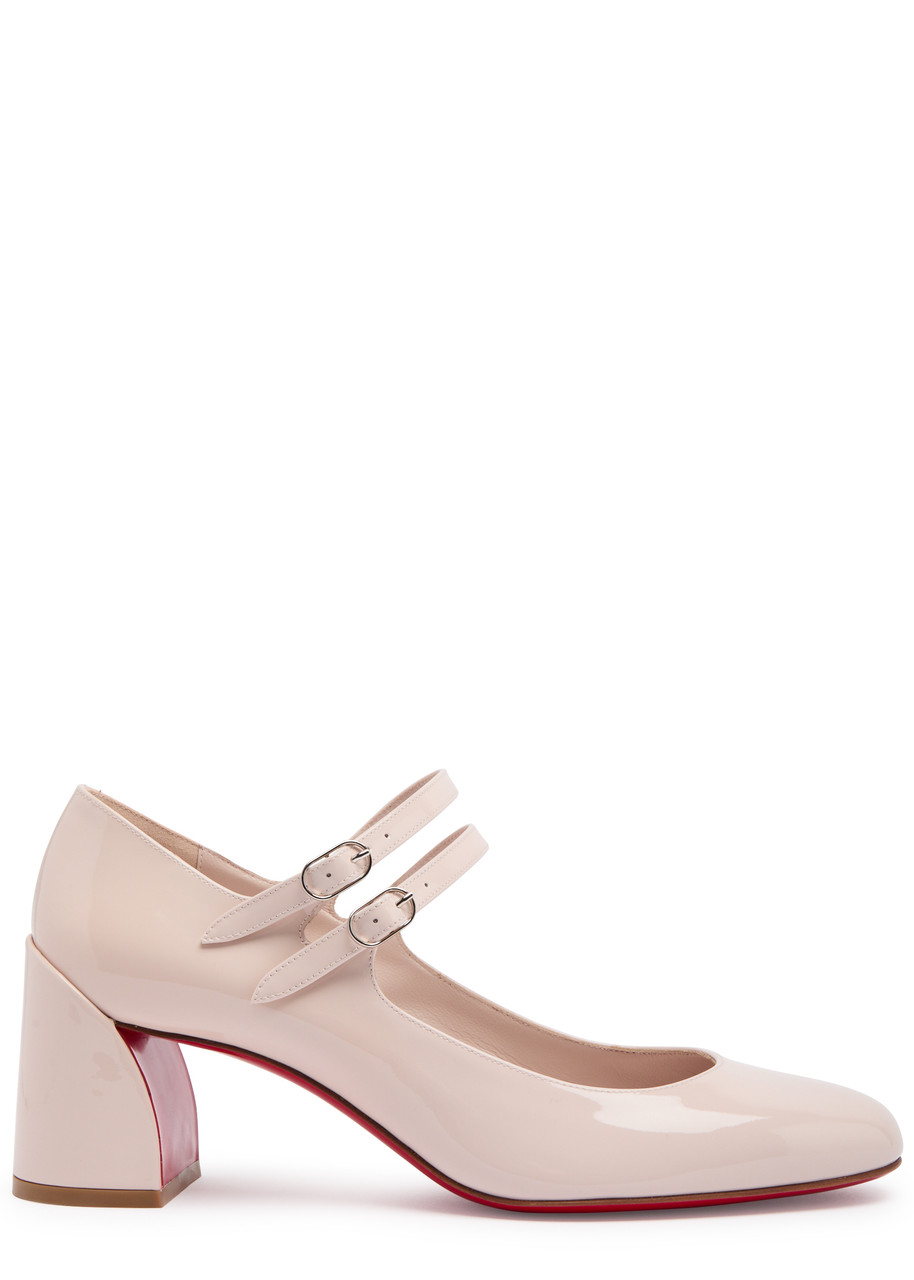 CHRISTIAN LOUBOUTIN Miss Jane 55 patent leather pumps Harvey Nichols
