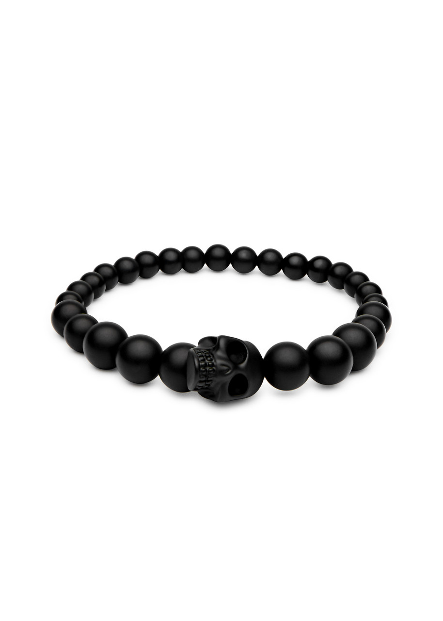 ALEXANDER MCQUEEN Skull beaded resin bracelet | Harvey Nichols