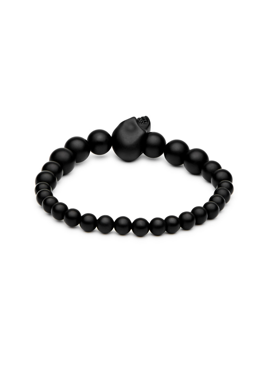 ALEXANDER MCQUEEN Skull beaded resin bracelet | Harvey Nichols