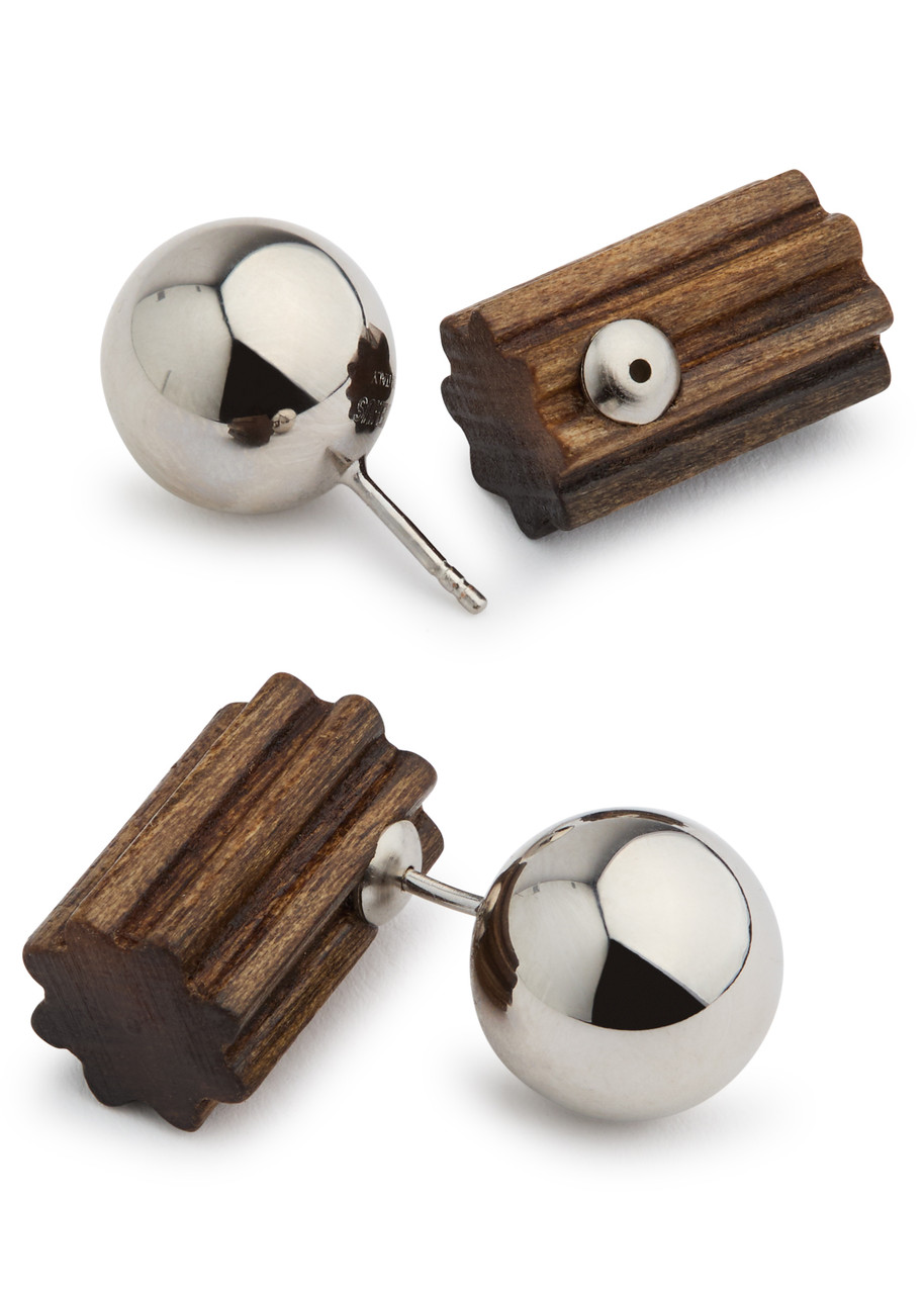 Jacquemus Les Boucles Perlina スタッドピアス Jacquemus Les Boucles Perlina Earrings | Silver | FARFETCH