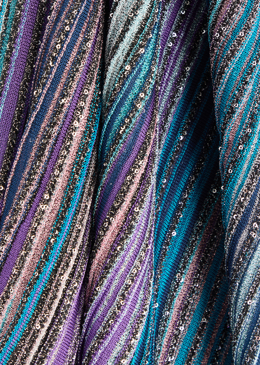 MISSONI Striped embellished metallic-knit tank | Harvey Nichols