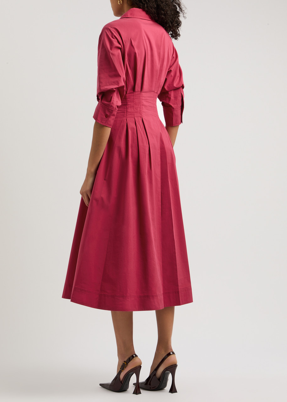 white christmas dresses Jazz Cotton Midi Dress – Augusta Twenty