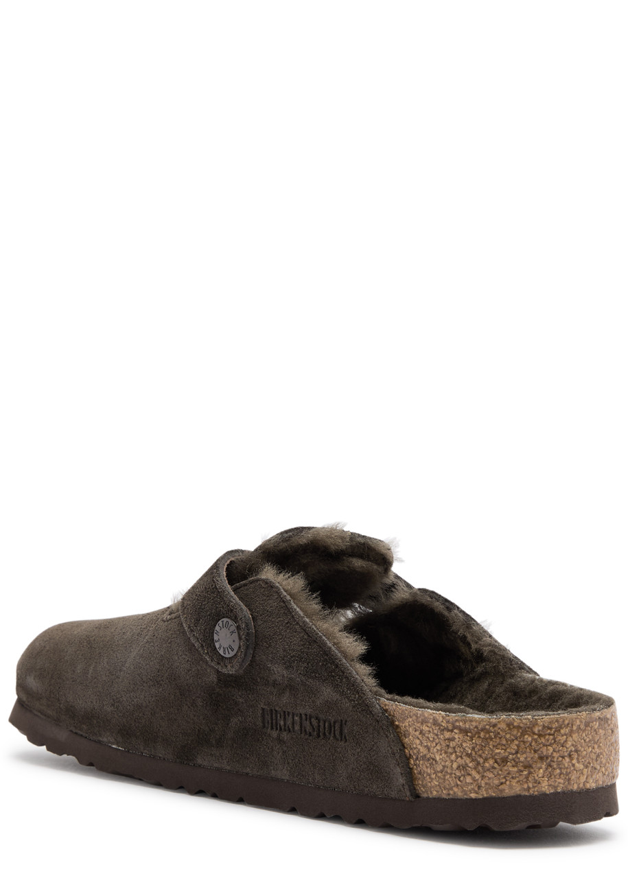 BIRKENSTOCK Boston shearling-lined suede clogs | Harvey Nichols