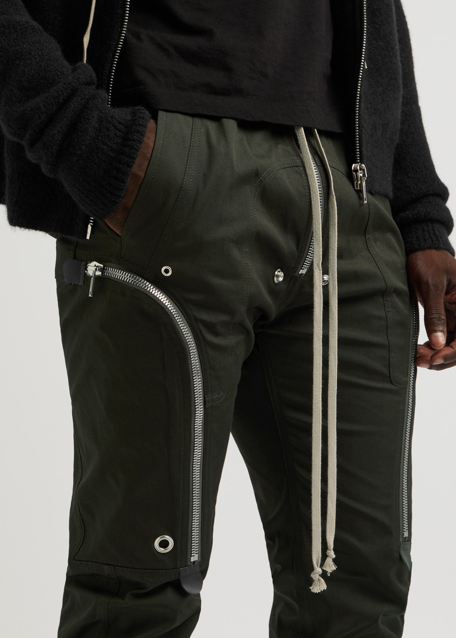 RICK OWENS Bauhaus stretch-cotton poplin cargo trousers | Harvey Nichols