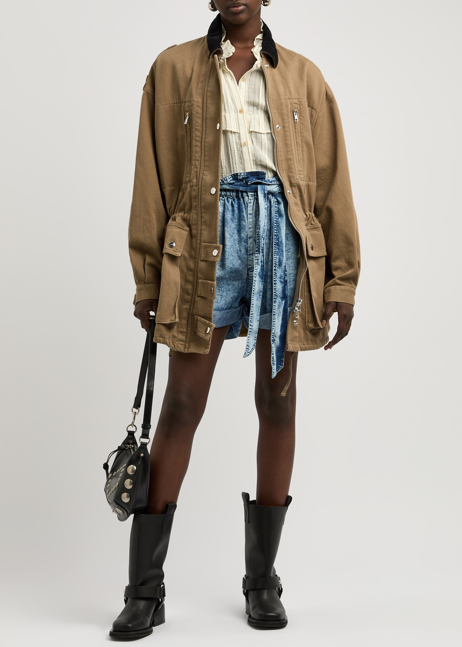 Isabel Marant Etoile Slate Cotton Blend Gally Jacket