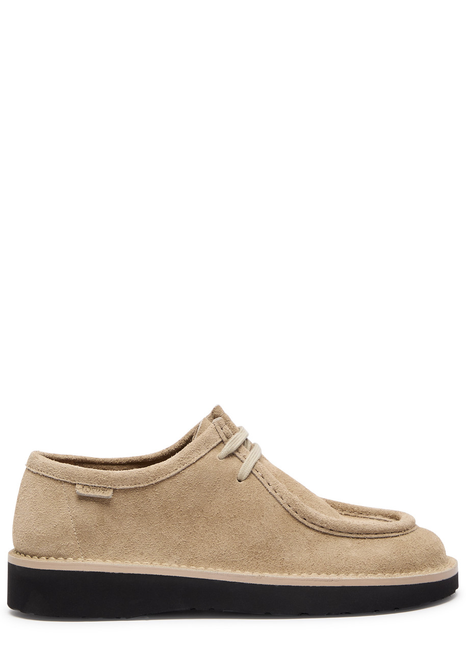 LOEWE Faro suede Derby shoes | Harvey Nichols