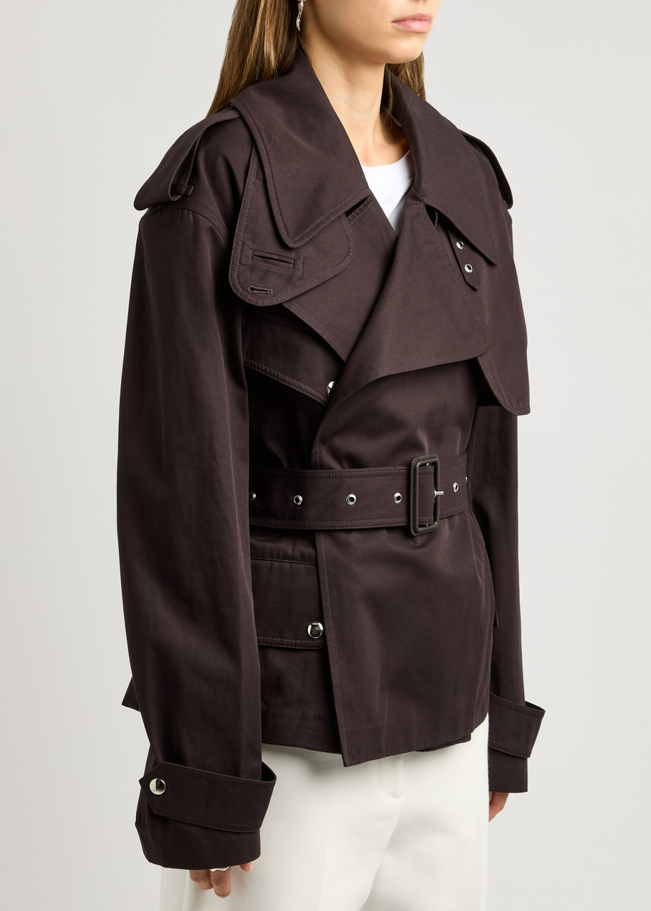 STELLA MCCARTNEY Belted cotton trench coat | Harvey Nichols