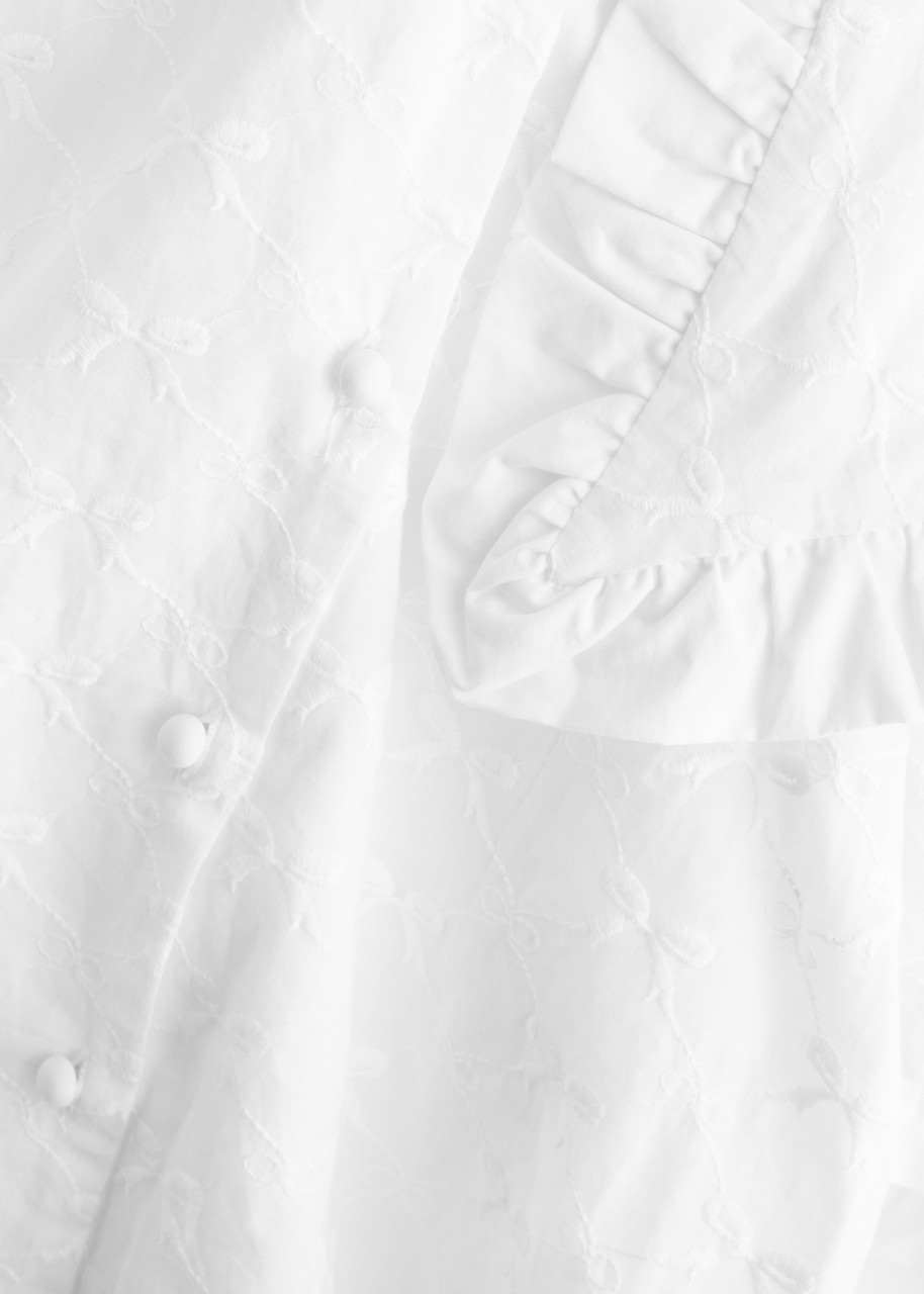 SISTER JANE Poodle Bow embroidered cotton blouse | Harvey Nichols