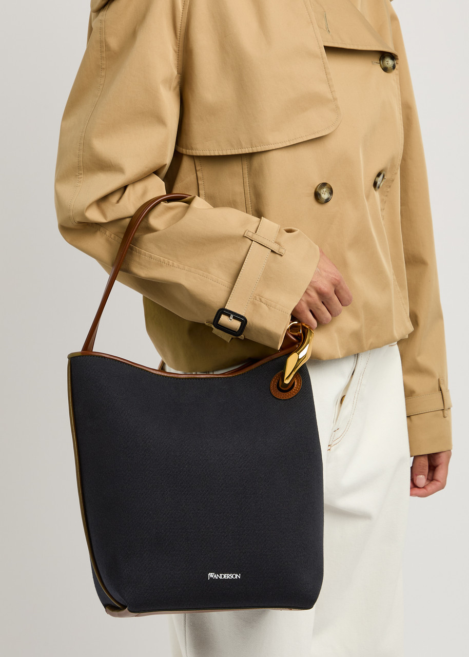 JW ANDERSON Corner Bucket canvas top handle bag Harvey Nichols