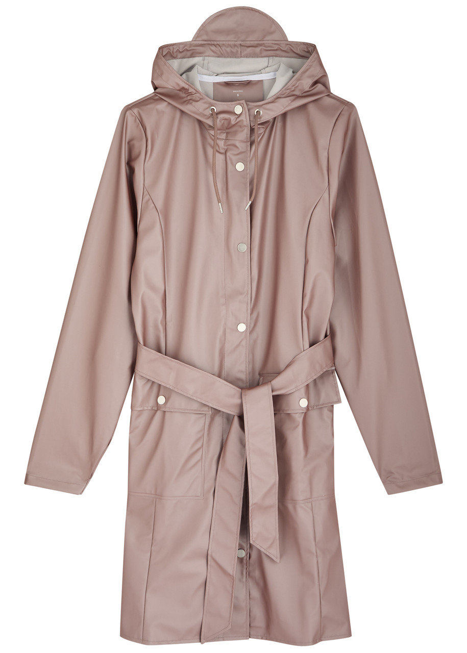 RAINS Curve W hooded rubberised jacket Harvey Nichols
