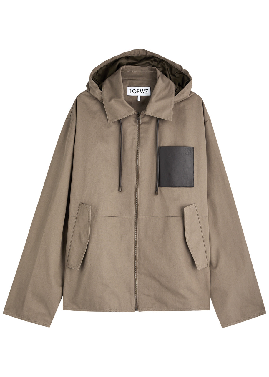LOEWE Hooded cotton jacket | Harvey Nichols