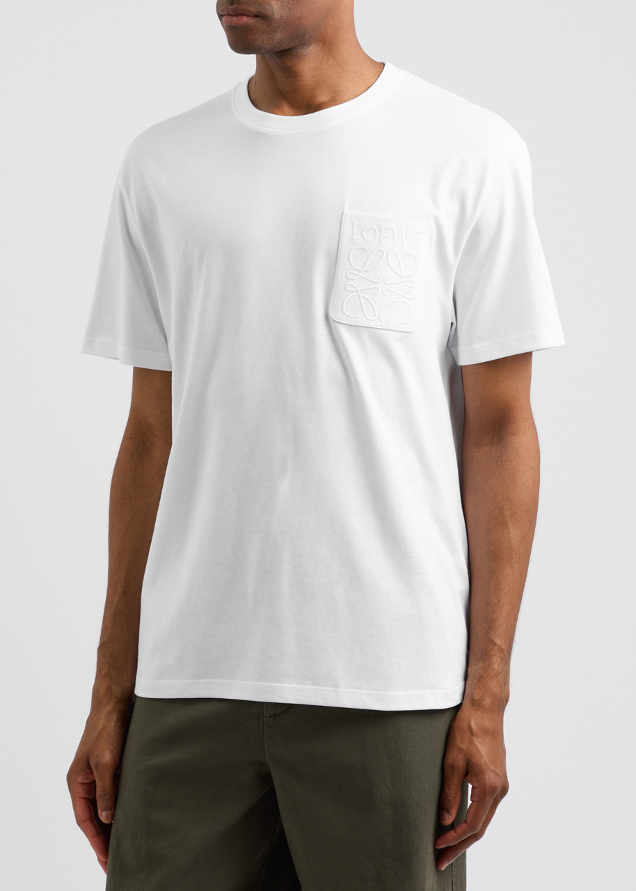 LOEWE Logo-embroidered cotton T-shirt | Harvey Nichols