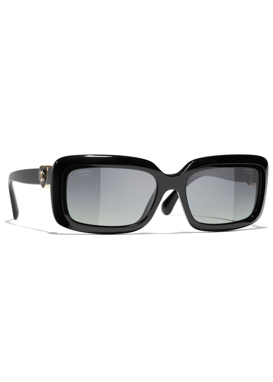 CHANEL Rectangle-frame sunglasses | Harvey Nichols
