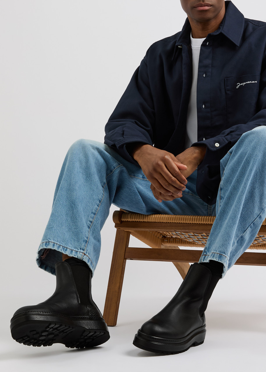 JACQUEMUS Les Bottines Pavane leather Chelsea boots | Harvey Nichols