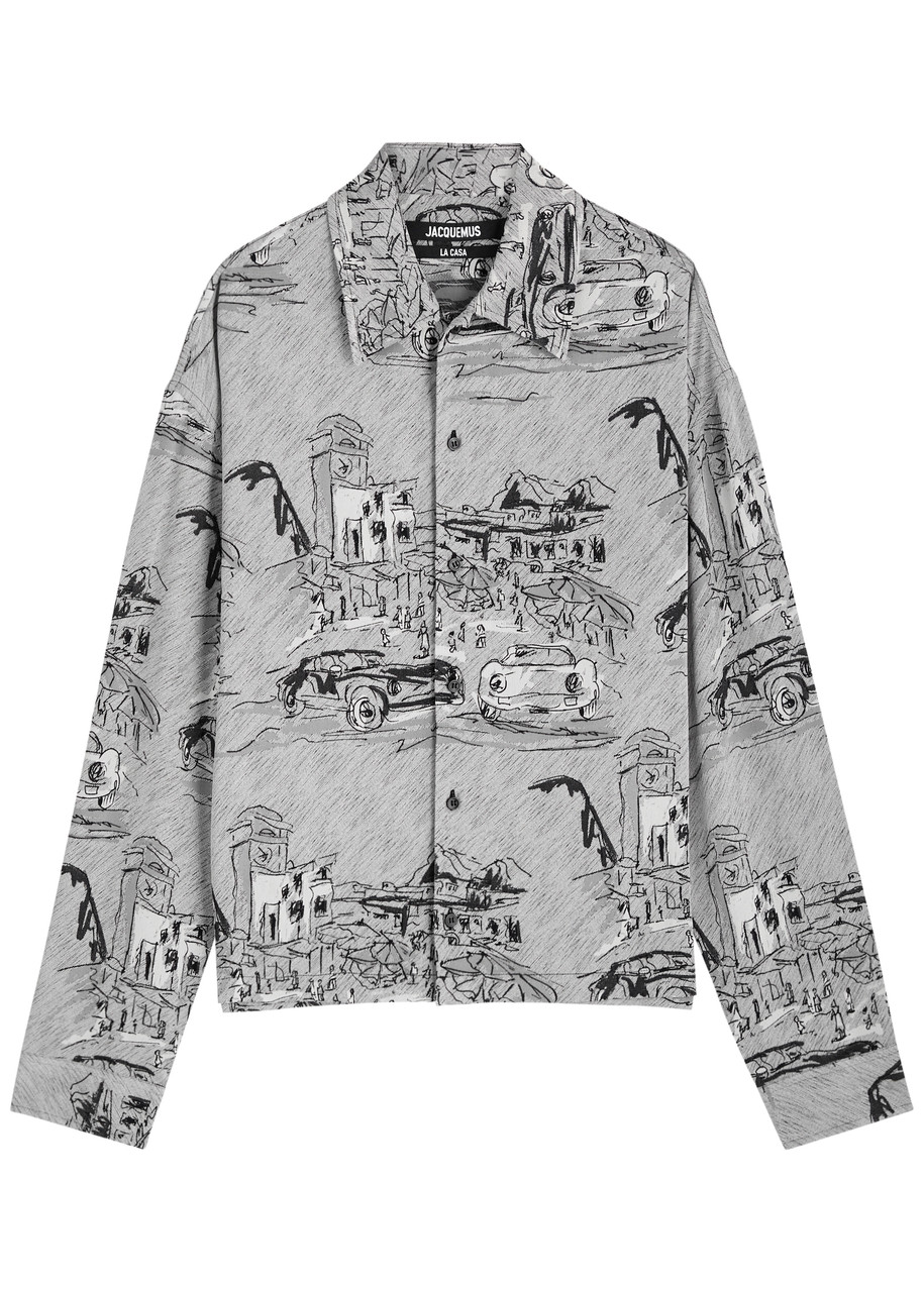 JACQUEMUS La Chemise Corto jacquard shirt | Harvey Nichols
