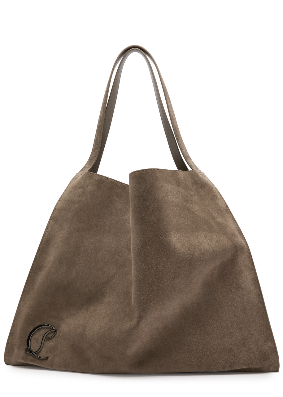トートバッグ Christian Louboutin Brown Suede Baggy Tote Bag Christian Louboutin Baggy Tote Bag in Suede - Bergdorf Goodman