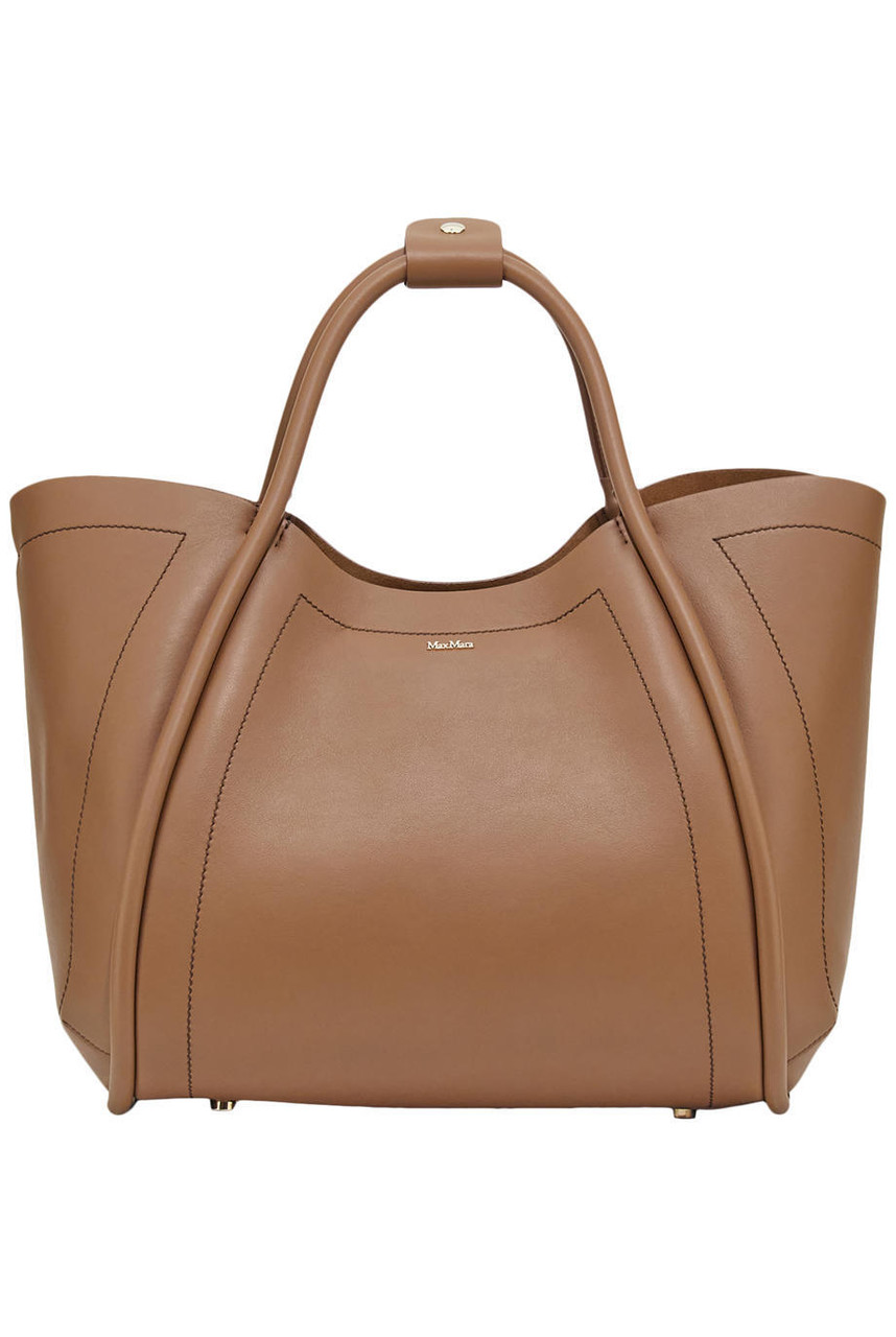 【日本未入荷カラー】 Weekend Max Mara Natural leather bag Weekend Max Mara Medium marine bag in smooth leather - Tote