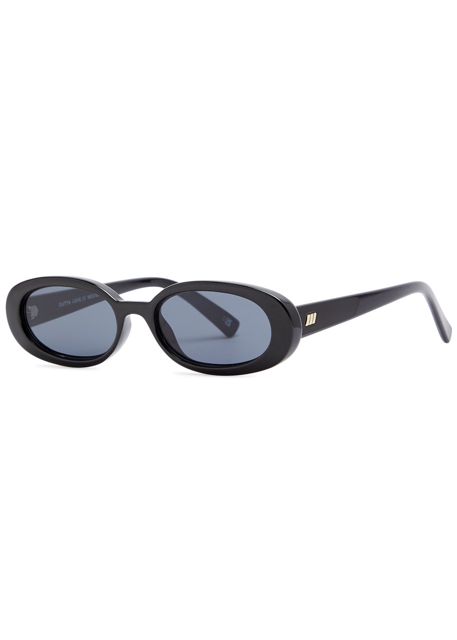LE SPECS Outta Love oval-frame sunglasses | Harvey Nichols