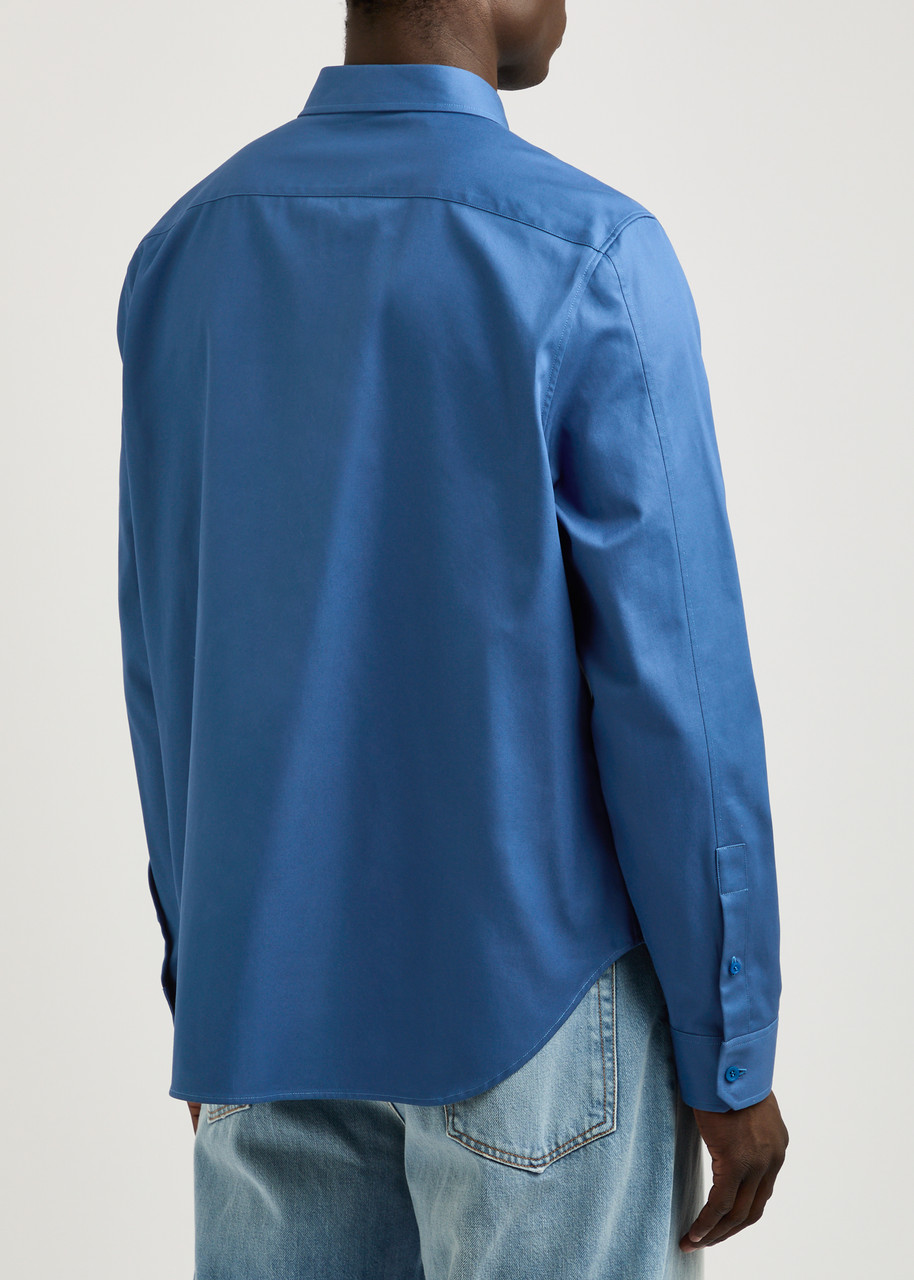 LOEWE Anagram-embroidered cotton shirt | Harvey Nichols