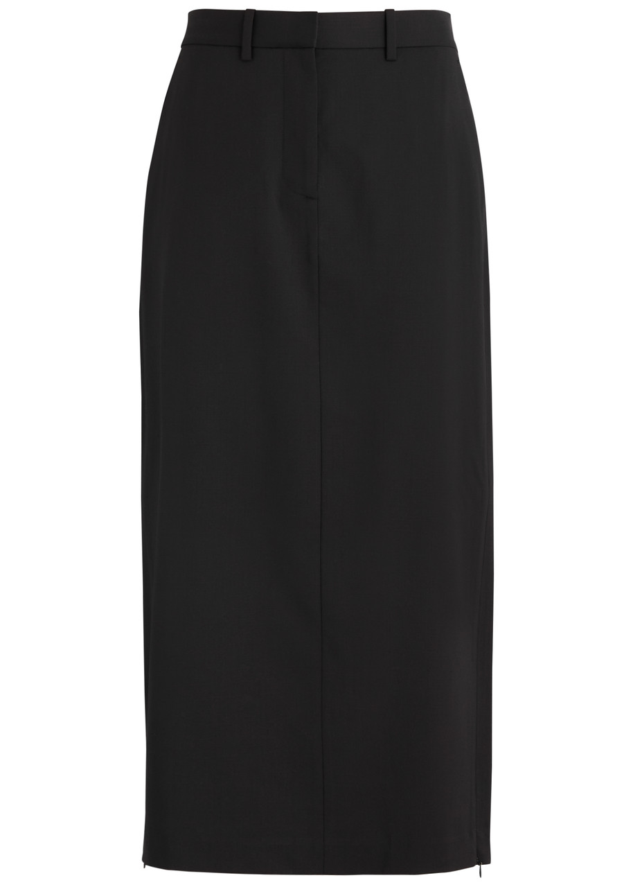 HELMUT LANG Wool maxi skirt | Harvey Nichols