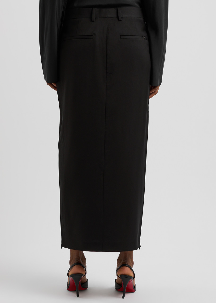 HELMUT LANG Wool maxi skirt | Harvey Nichols