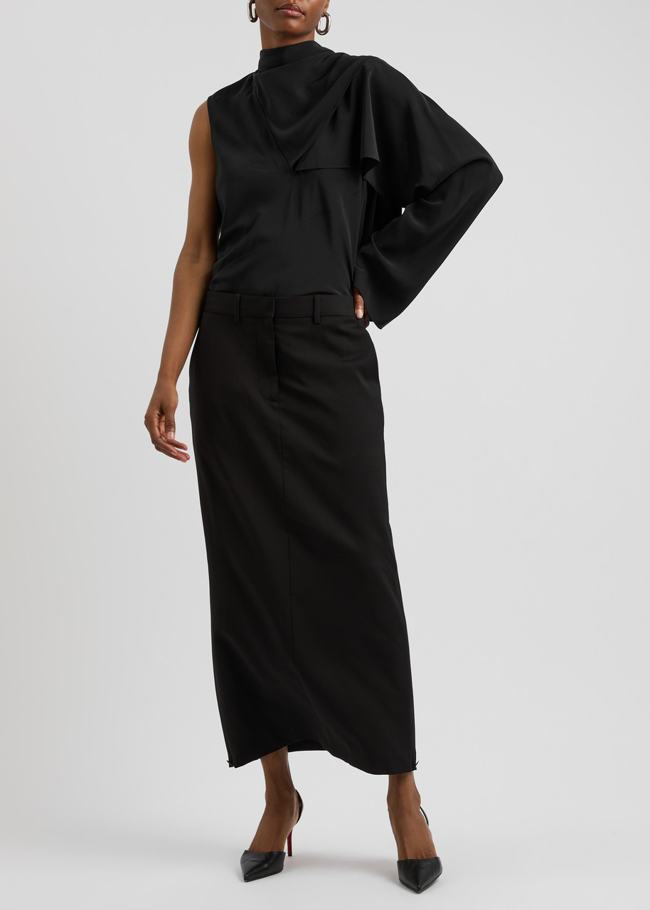 HELMUT LANG Wool maxi skirt | Harvey Nichols