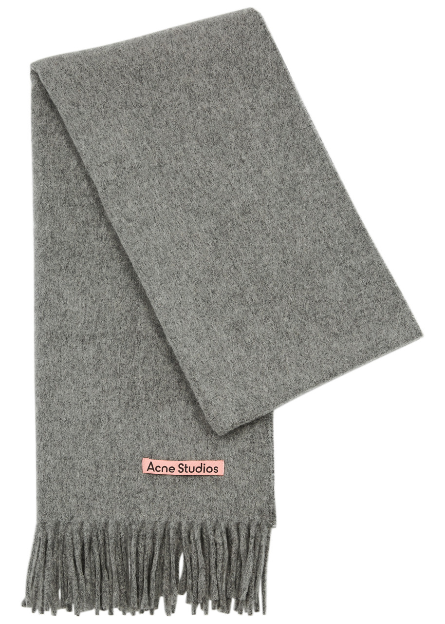 ACNE STUDIOS Canada fringed wool scarf Harvey Nichols