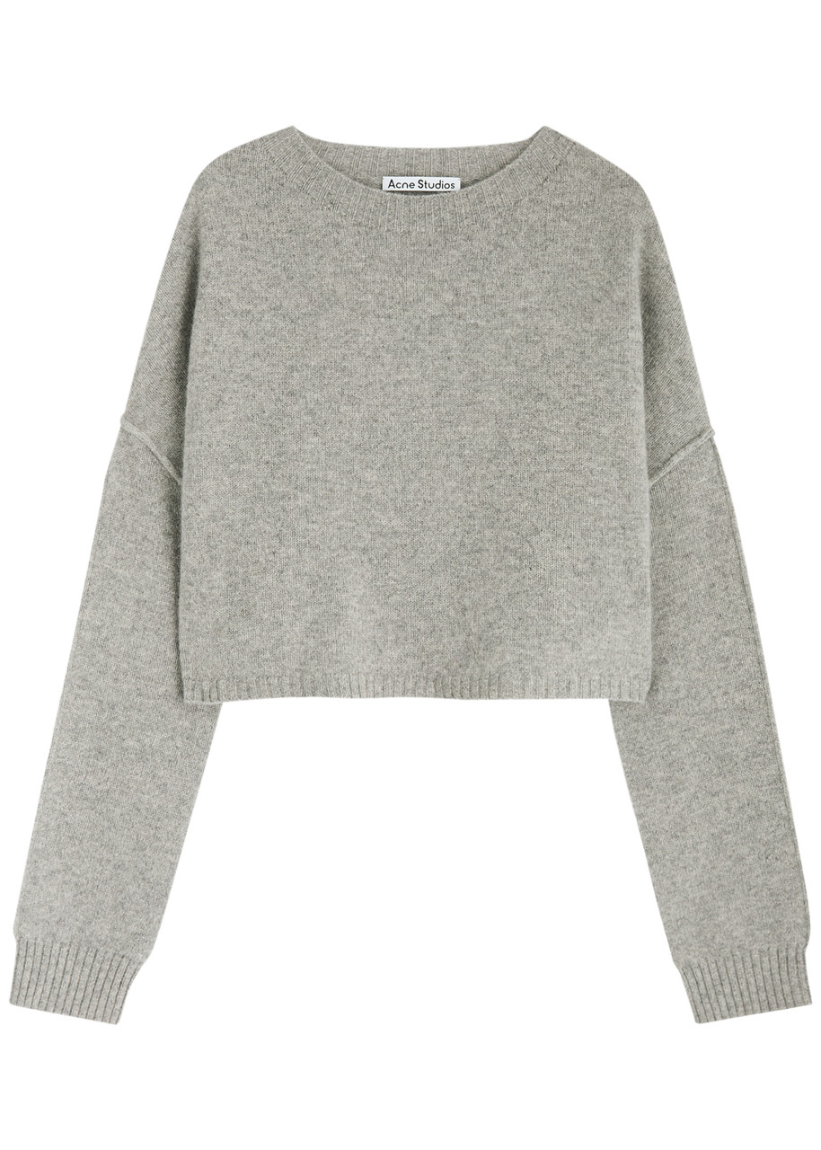 ACNE STUDIOS Cropped wool-blend jumper Harvey Nichols