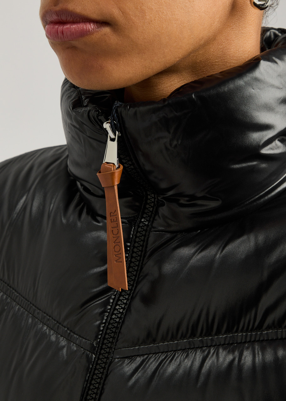 【関税＆送料込み】Moncler Gast Padded Jacket Moncler high-shine Padded Jacket | Black | FARFETCH AZ