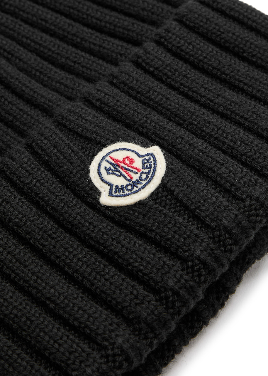 MONCLER Ribbed wool beanie | Harvey Nichols