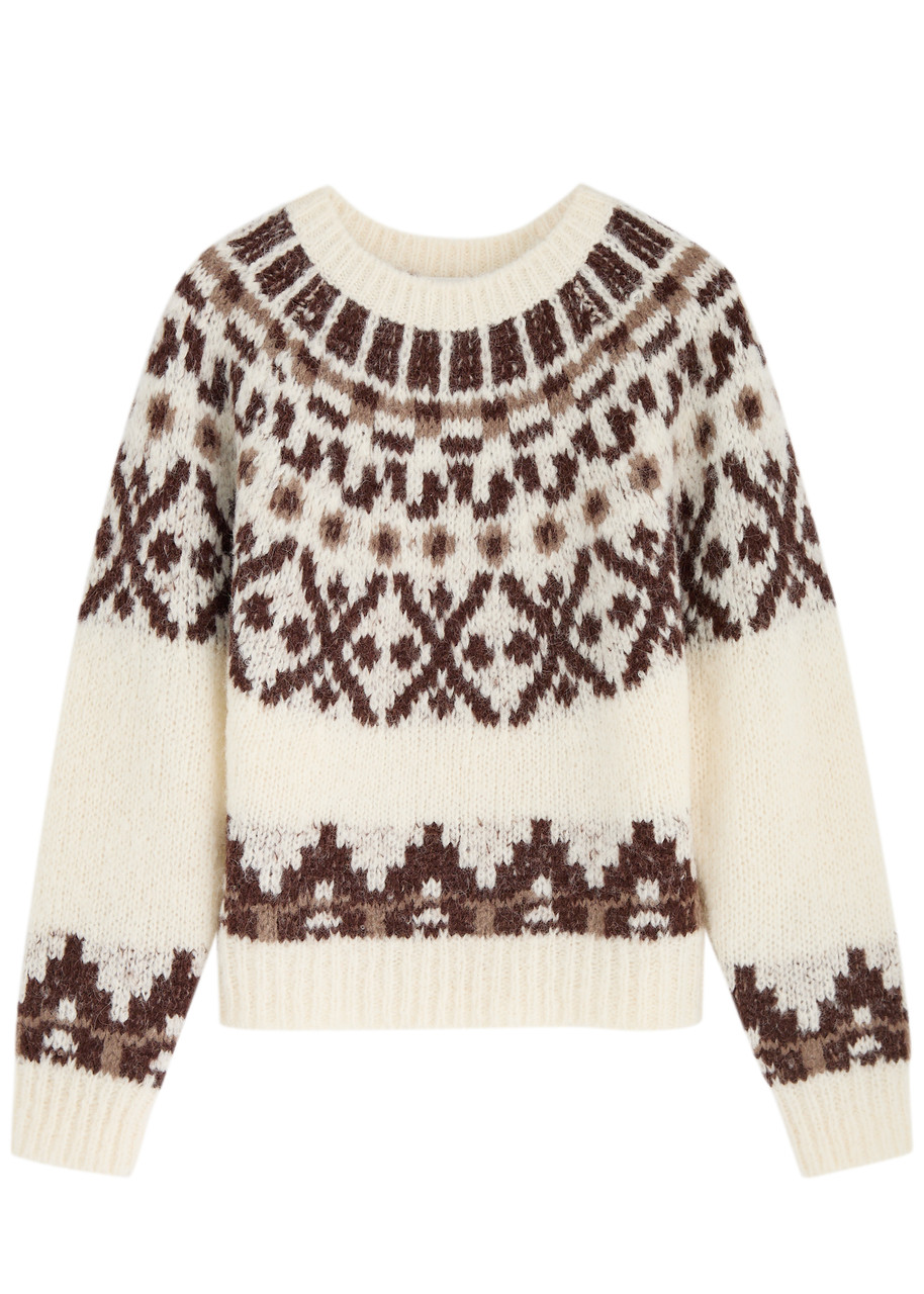FRAME Fair-isle intarsia alpaca-blend jumper | Harvey Nichols
