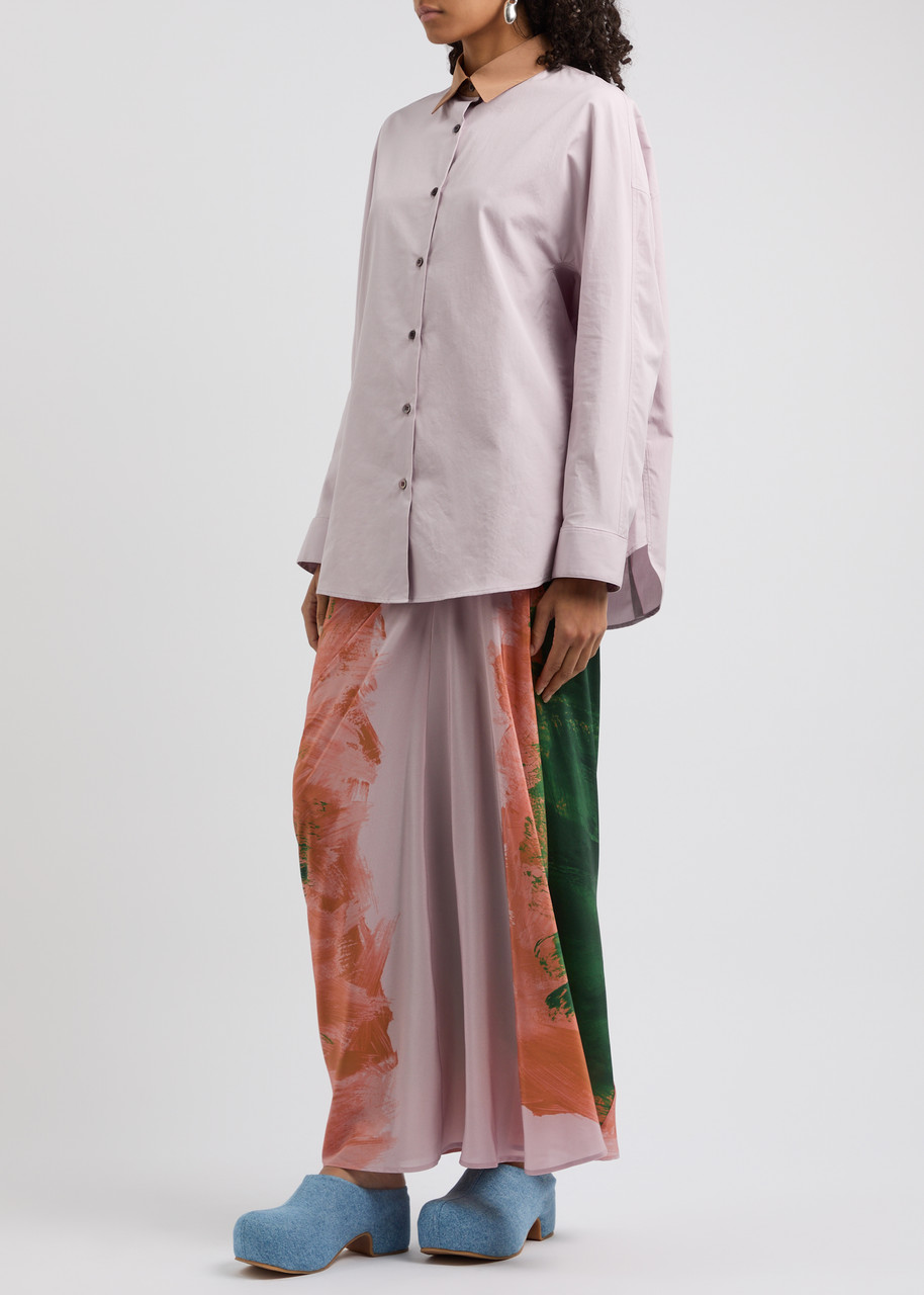 DRIES VAN NOTEN Casio cotton-poplin shirt | Harvey Nichols