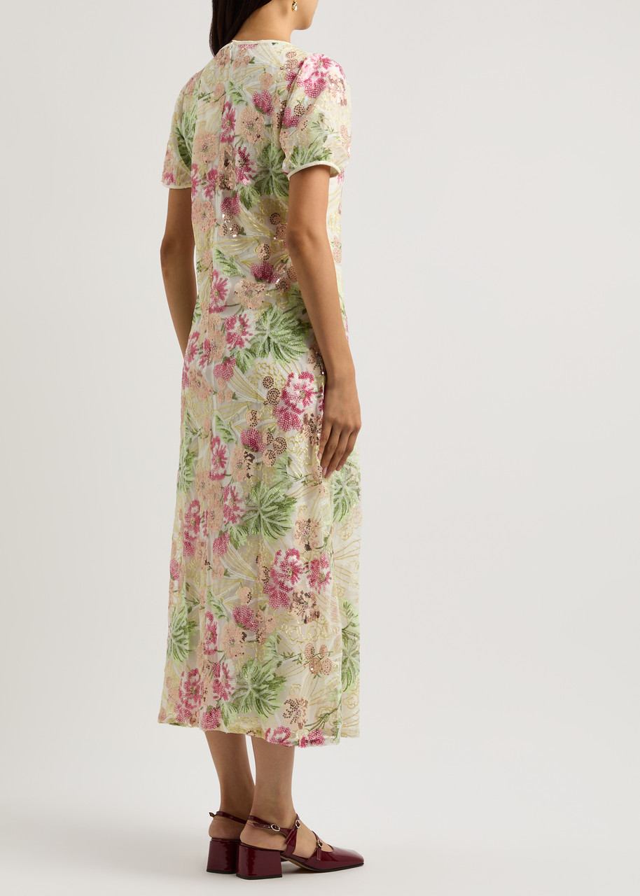 【英国発Sister Jane】Wild sequin-embellished tulle dress Sister Jane Wild sequin-embellished tulle midi dress