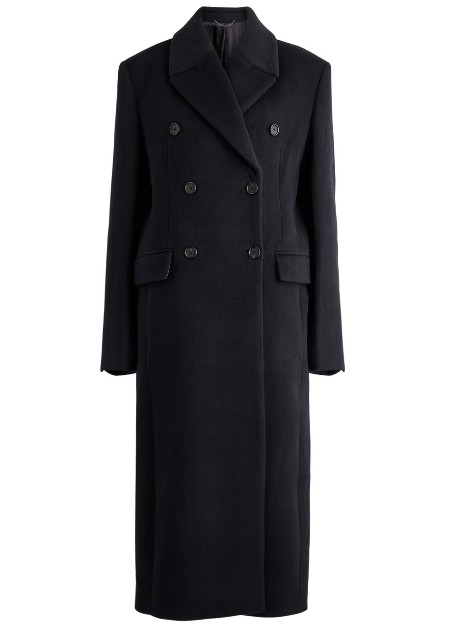 TOTEME Double-breasted cashmere coat Harvey Nichols