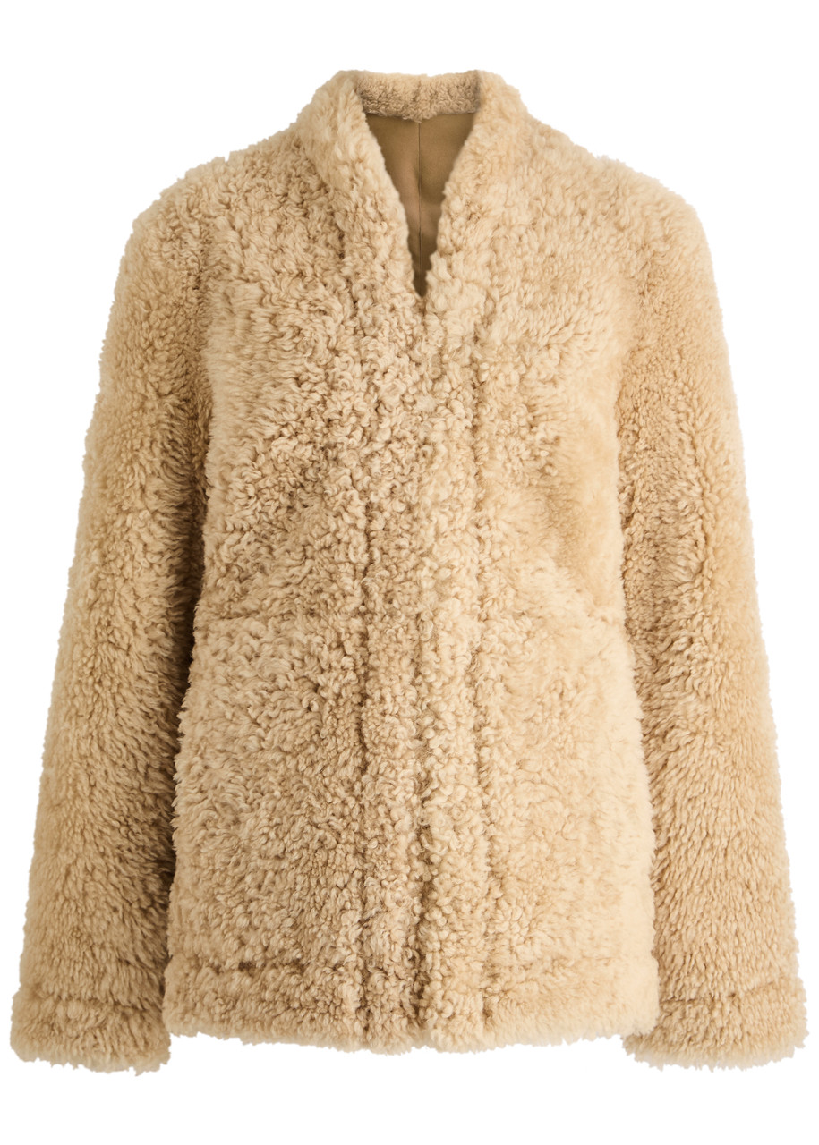 【the toe】Bremen Jacket/ベージュ/M Beige Borj Fleece Collared Jacket - TK Maxx UK