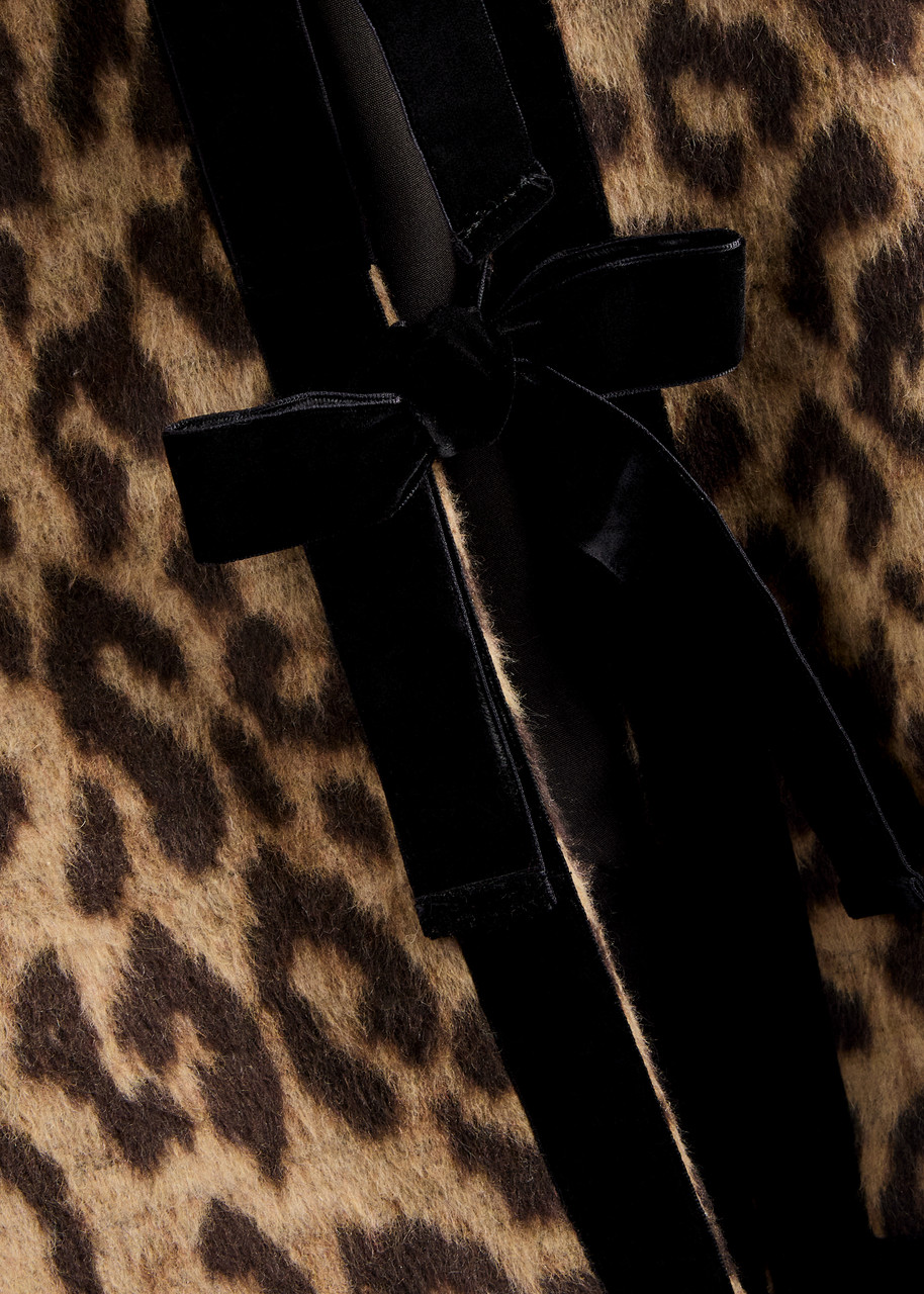SISTER JANE Lily leopard-print brushed woven cardigan | Harvey Nichols