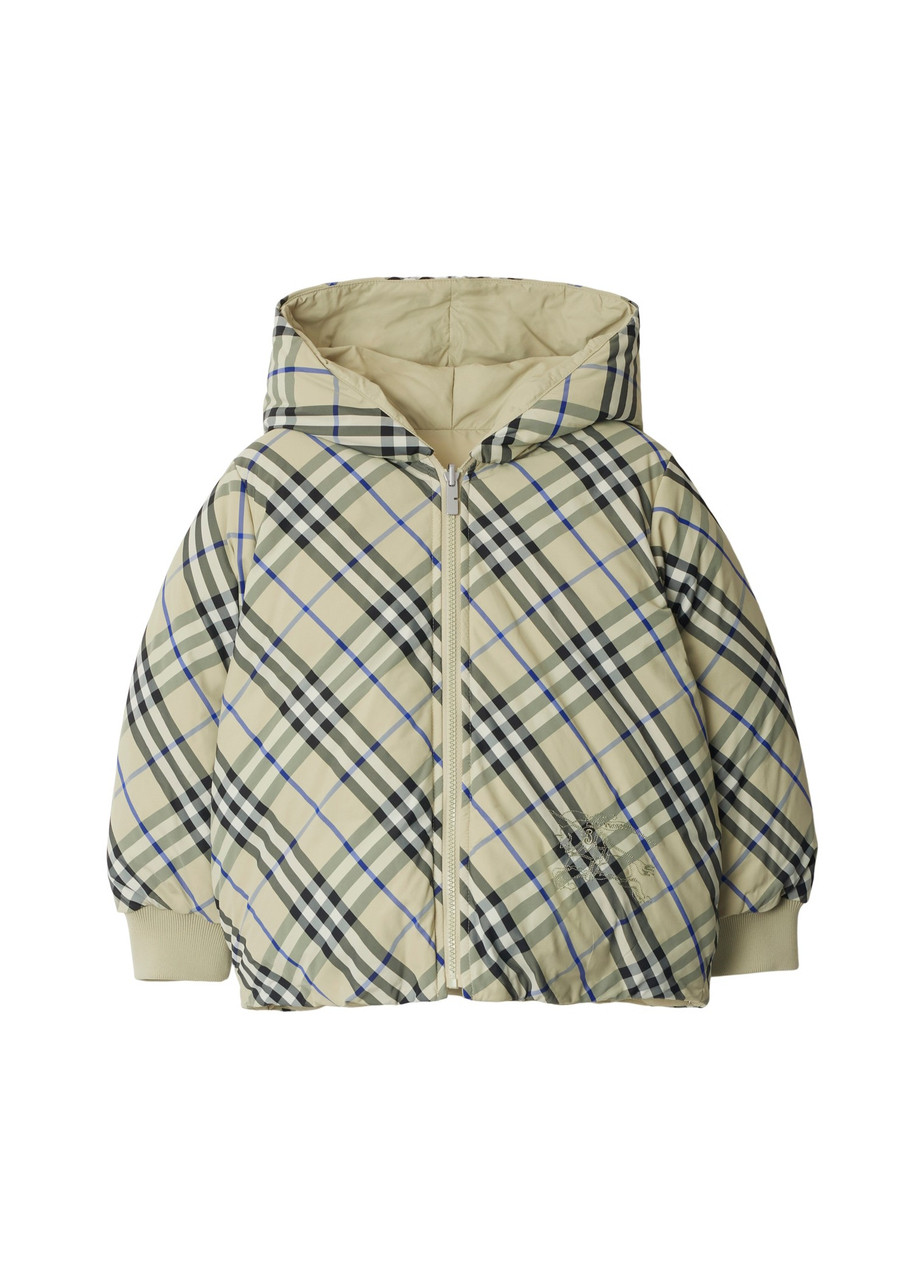 Burberry Reversible check nylon puffer jacket - Coats - BeyondStyle