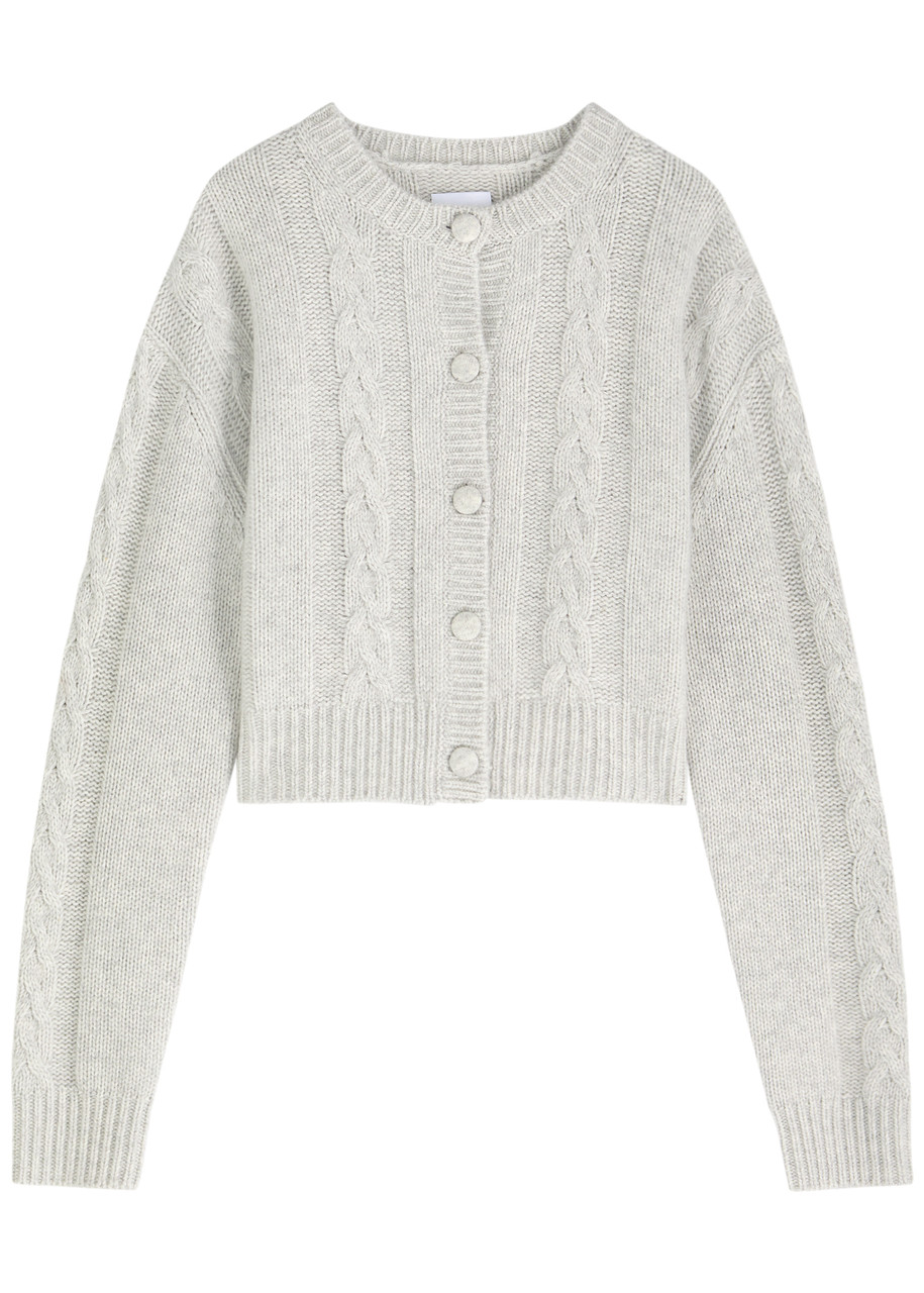 AEXAE Cable-knit cashmere-blend cardigan | Harvey Nichols