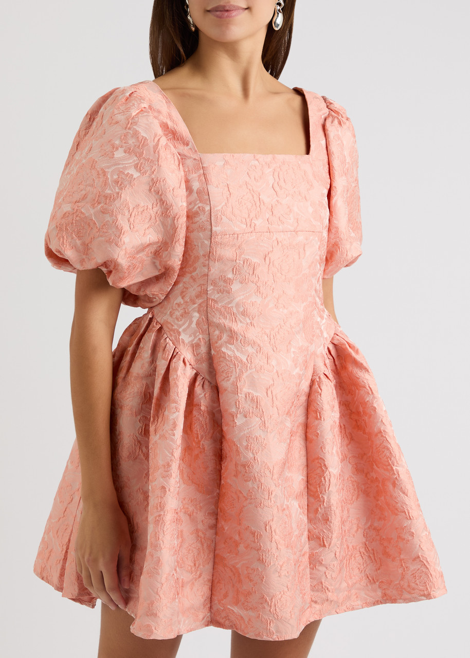 sister jane☆Recital floral mini dress ワンピース【UK発】 SISTER JANE Recital floral-jacquard cloqué mini dress