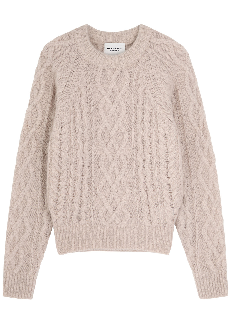 ISABEL MARANT ÉTOILE Elka cable-knit wool-blend jumper | Harvey 