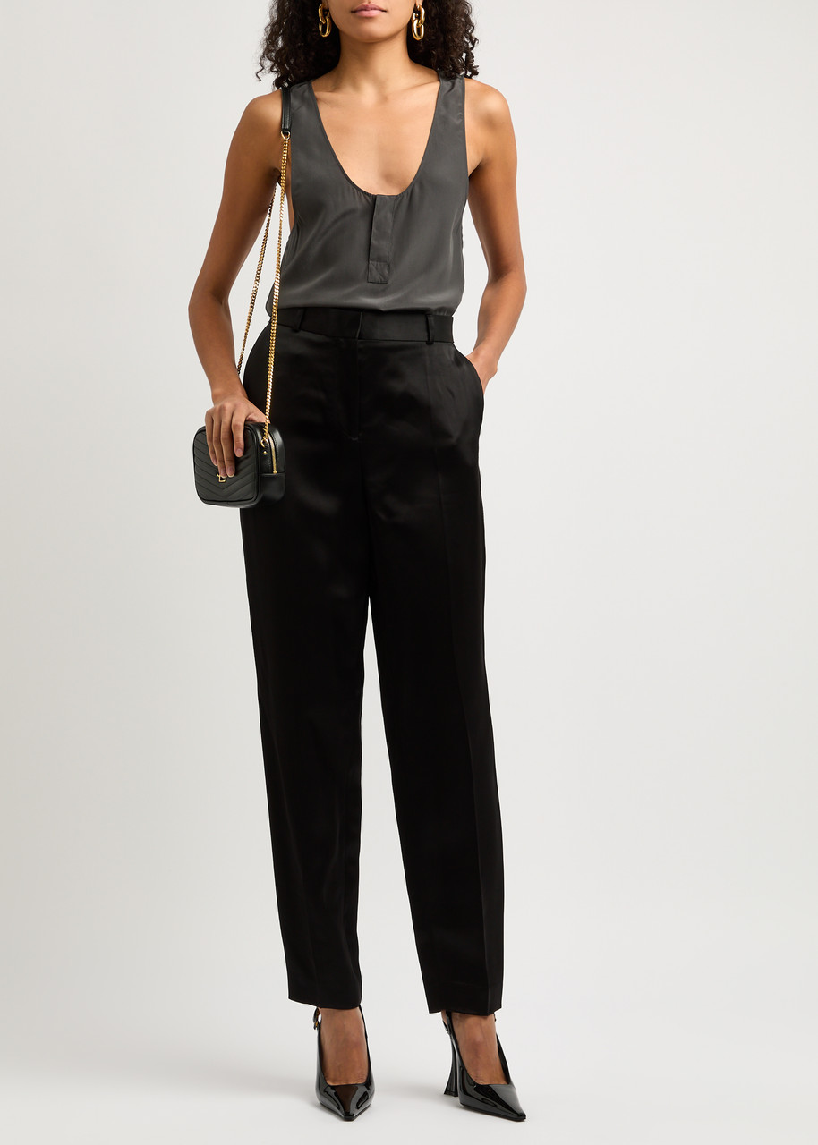 SAINT LAURENT Silk tank | Harvey Nichols
