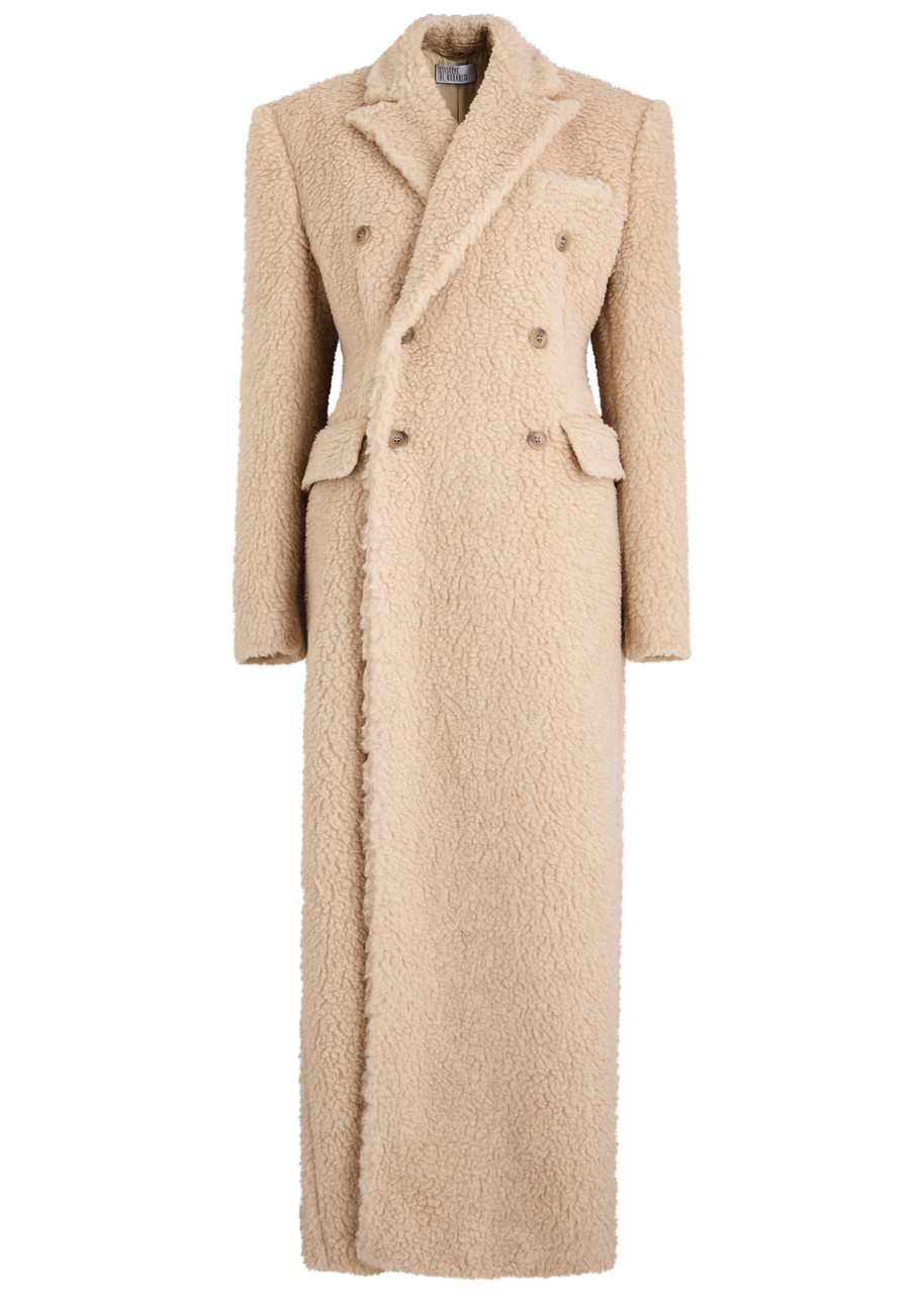 【関税込み】GIUSEPPE DI MORABITO DOUBLE BREASTED COAT WITH M GIUSEPPE DI MORABITO Double-breasted faux shearling coat