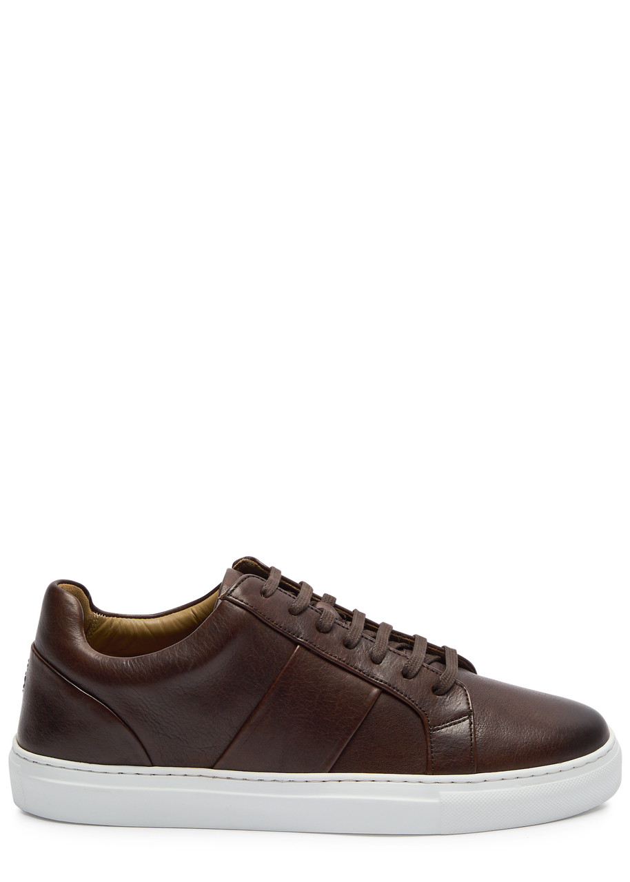 Baskets Oliver Sweeney 'Kendal' En Cuir Fraisé Marron - Taille UK 7, Neuves Avec Emballage