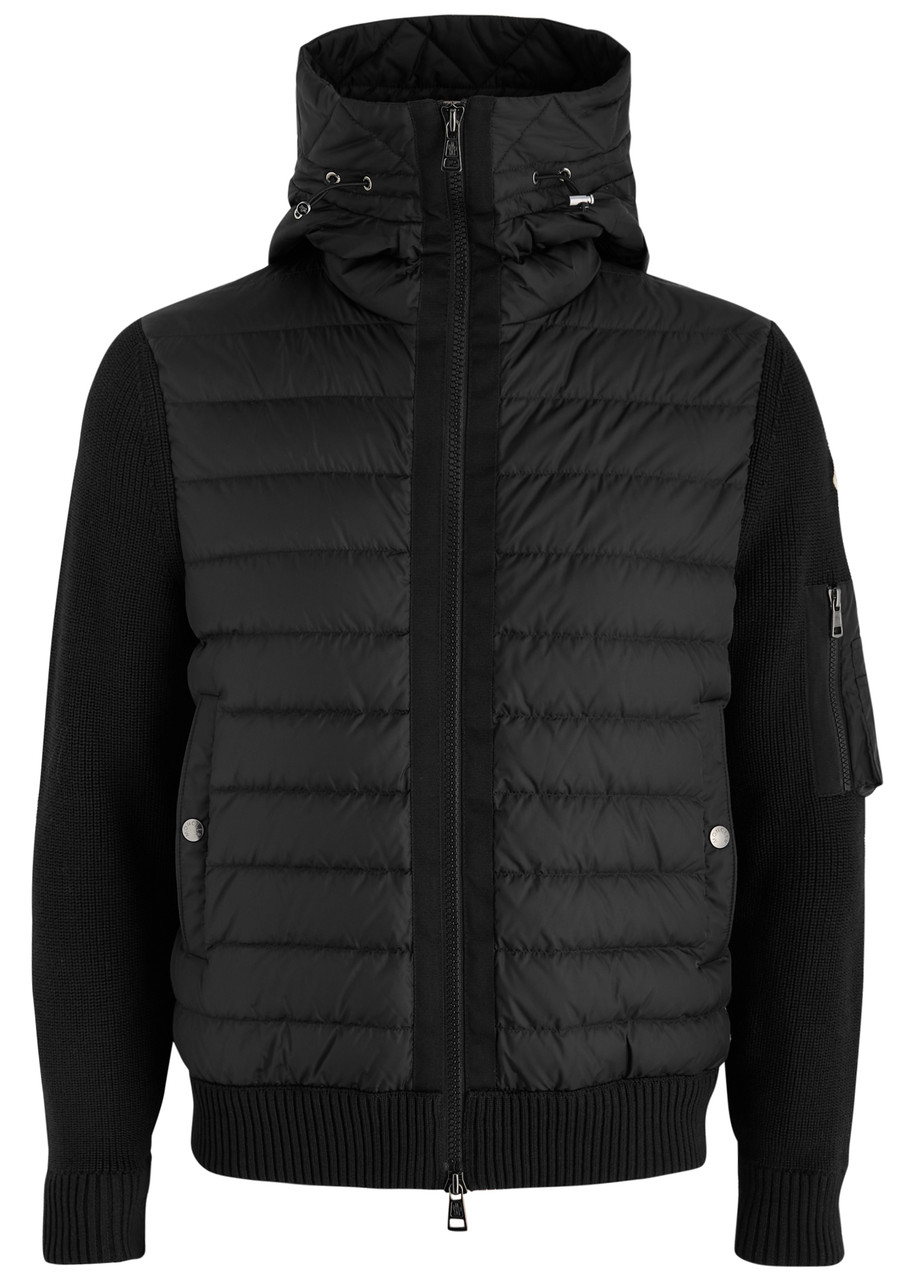 ★SALE★【送料関税無料】MONCLER Quilted Hooded Cardigan Moncler Grenoble Quilted Down & Fleece Hooded Cardigan Size