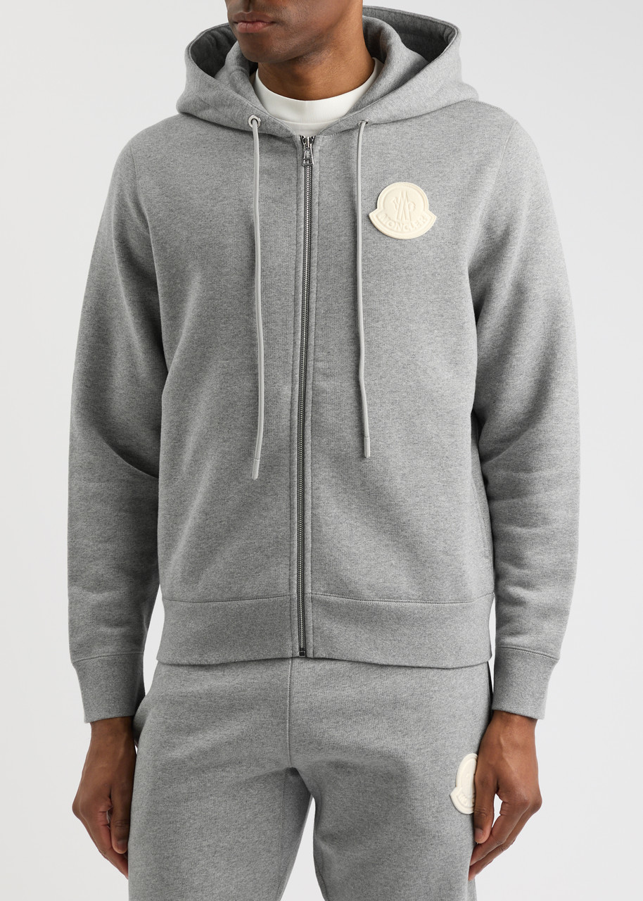 MONCLER Logo hooded cotton sweatshirt | Harvey Nichols